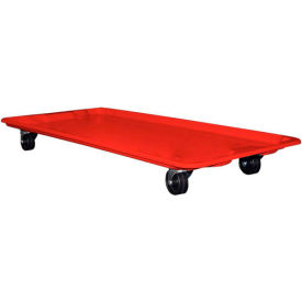 Molded Fiberglass Dolly for 42-1/2" x 20" x 14-1/4" Tote, Red