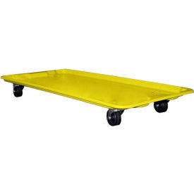 Molded Fiberglass Dolly for 42-1/2" x 20" x 14-1/4" Tote, Yellow