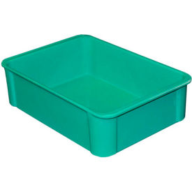 Molded Fiberglass Toteline Stacking Tote, 16-1/2"L x 11-3/8"W x 4-5/8"H, Green