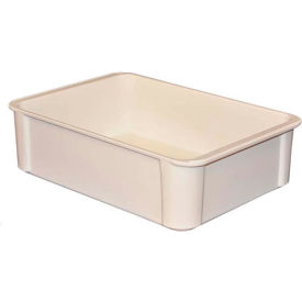 Molded Fiberglass Toteline Stacking Tote, 16-1/2"L x 11-3/8"W x 4-5/8"H, White