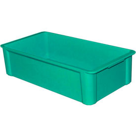 Molded Fiberglass Toteline Stacking Tote, 22-3/8"L x 12"W x 6"H, Green