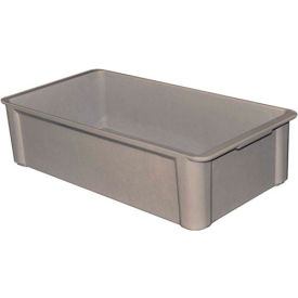 Molded Fiberglass Toteline Stacking Tote, 22-3/8"L x 12"W x 6"H, Gray