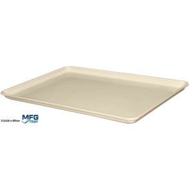 Molded Fiberglass Toteline Conveyor/Assembly Tray 26"Lx18"Wx1-1-1/8"H White