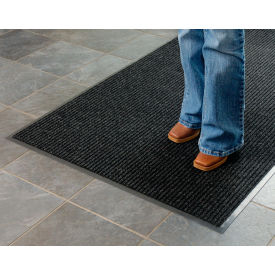 Brush & Clean Entrance Mat 3/8" Thick 4' x 8' Charcoal Gray