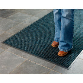 Brush & Clean™ Entrance Mat 3/8" Thick 4' x Up to 60' Navy Blue