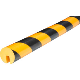 Edge Bumper Guard, Type B, 39-3/8"L x 1-9/16"W, Yellow/Black