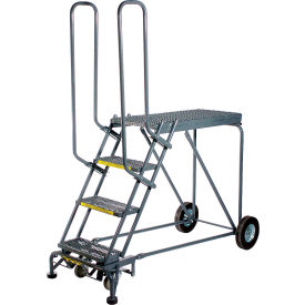 3 Step Steel Climbing Stock Picking Ladder, 600 lb. Capacity