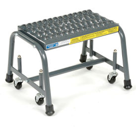 16"W 1 Step Steel Rolling Ladder 20"D Top Step