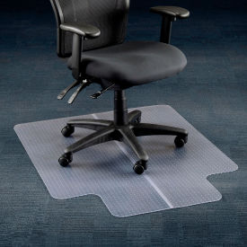 Office Chair Mat for Carpet - 36"W x 48"L with 20" x 10" Lip - Straight Edge