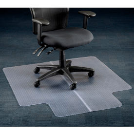 Office Chair Mat for Carpet - 45"W x 53"L with 25" x 12" Lip - Straight Edge