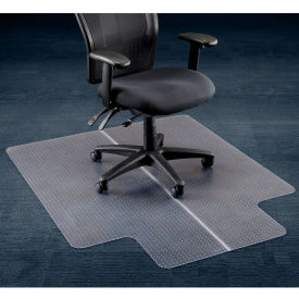 Office Chair Mat for Carpet - 46"W x 60"L with 25" x 12" Lip - Straight Edge