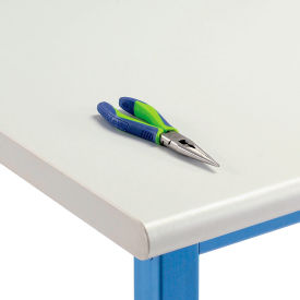 Workbench Top, Plastic Laminate Safety Edge, 72"W x 36"D x 1-1/2" Thick