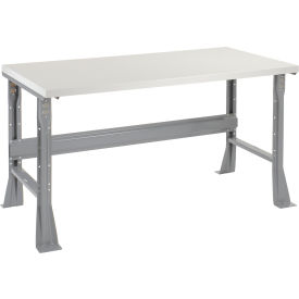 Workbench with Flared Leg, 60 x 30", Laminate Square Edge