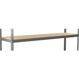 Heavy Duty Channel Boltless Shelving Additional Shelf, 96"W x 48"D, Wood Deck