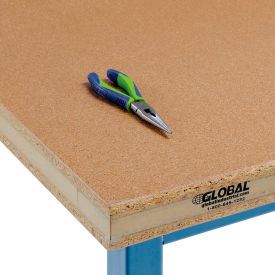 Workbench Top, Shop Top Safety Edge, 72"W x 36"D x 2-1/4" Thick
