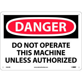 Danger Do Not Operate Rigid Plastic 10"H X 14"W Safety Sign