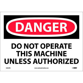 Safety Signs - Danger Do Not Operate - Vinyl 10"H X 14"W