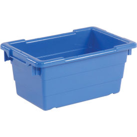 Cross Stack Nest Tub, 17-1/4"L x 11"W x 8"H, Blue, Polypropylene
