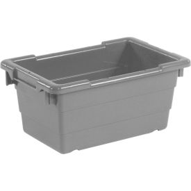 Cross Stack Nest Tub, 17-1/4"L x 11"W x 8"H, Gray, Polypropylene