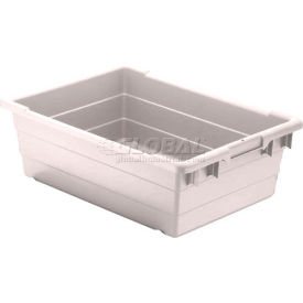Cross Stack Nest Tub, 17-1/4"L x 11"W x 8"H, White, Polypropylene