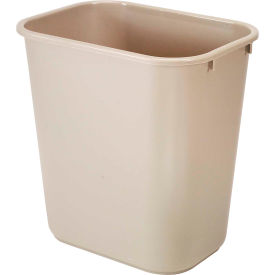 7 Gallon Plastic Wastebasket - Beige