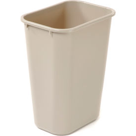10 Gallon Plastic Wastebasket - Beige
