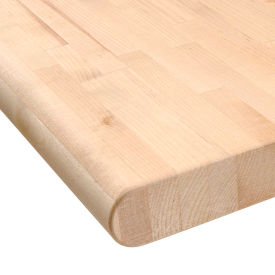 Workbench Top, Maple Butcher Block Safety Edge, 48"Wx30"Dx1-3/4" Thick