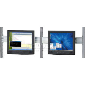 Flat Panel Monitor Track For 48" LAN Station