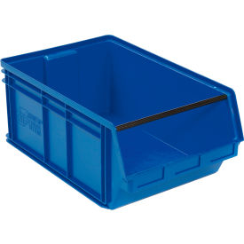 Plastic Stacking Bin, 29"L x 18-3/8"W x 11-7/8"H, Blue