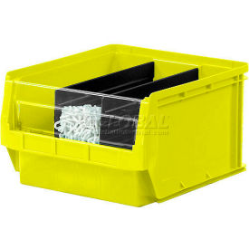 Plastic Magnum Stacking Bin, 20"L x 12"W x 12"H, Yellow