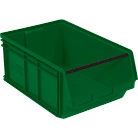 Plastic Magnum Stacking Bin, 29"L x 18-3/8"W x 11-7/8"H, Green