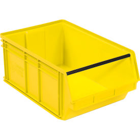 Plastic Magnum Stacking Bin, 29"L x 18-3/8"W x 11-7/8"H, Yellow