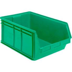 Plastic Magnum Stacking Bin, 20"L x 18"W x 12"H, Green