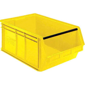 Plastic Magnum Stacking Bin, 20"L x 18"W x 12"H, Yellow
