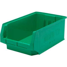 Plastic Magnum Stacking Bin, 20"L x 12"W x 8"H, Green