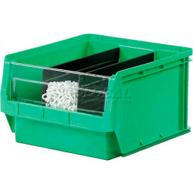 Plastic Magnum Stacking Bin, 20"L x 12"W x 6"H, Green