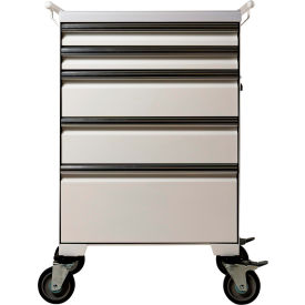 Medical Cart with 5 Drawers, White