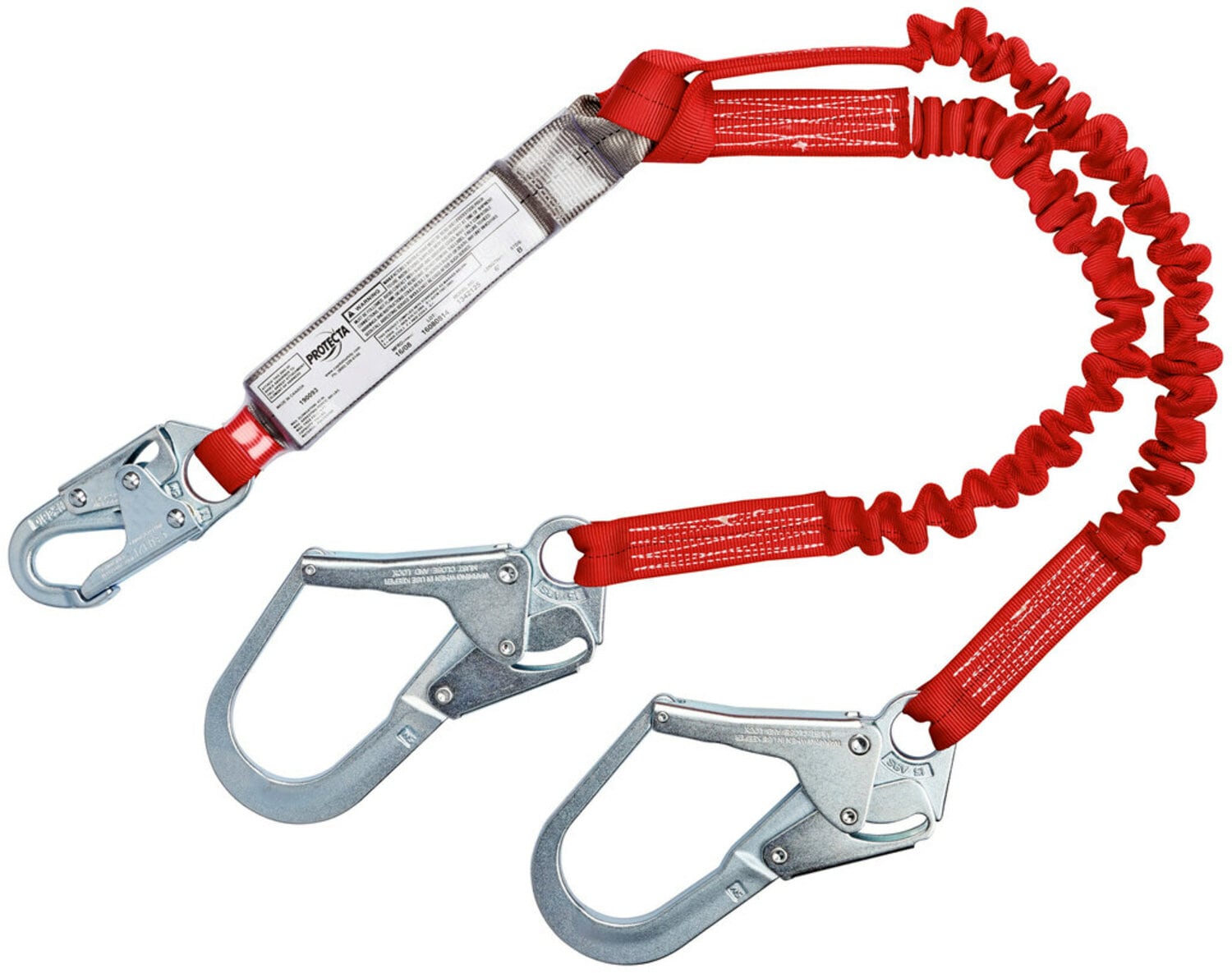 3MProtecta 100% Tie-Off Stretch Web Shock-Absorbing Lanyard, 6 ft