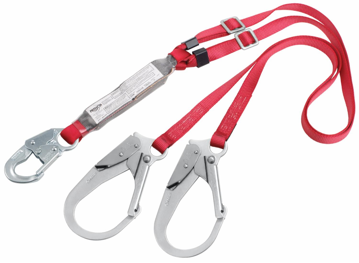 3M Protecta Adjustable 100% Tie-Off Web Shock-Absorbing Lanyard, 6 ft