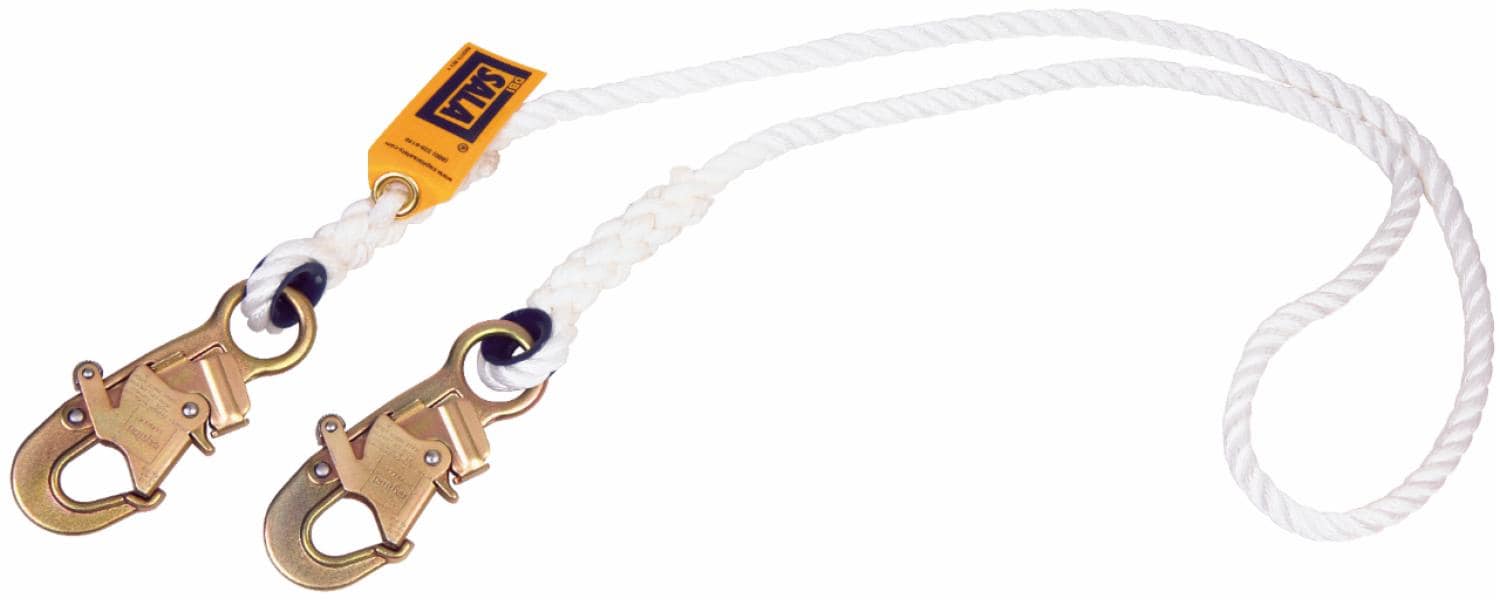 3M DBI-SALA Rope Positioning Lanyard, 1/2 in Nylon, 3 ft