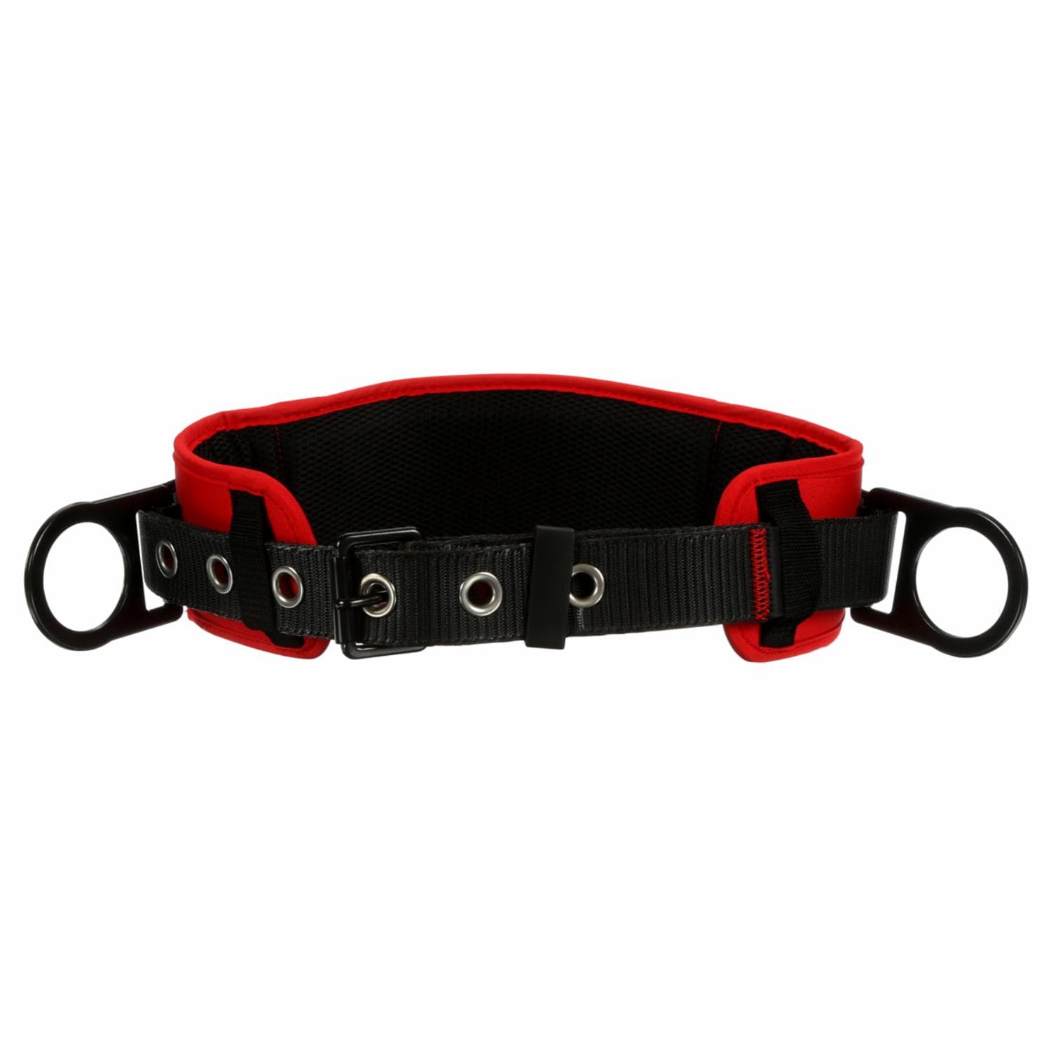 3M Protecta Tongue Buckle Positioning Belt with Hip Pad, Red, Medium/Large