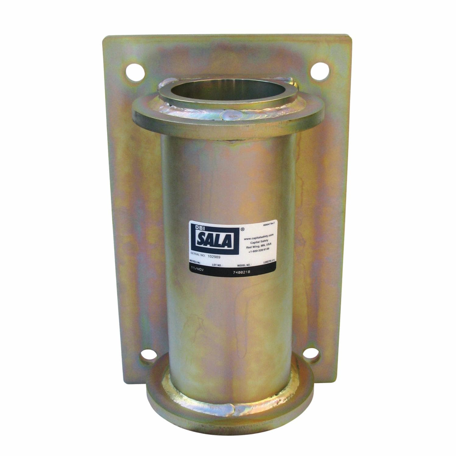 3M DBI-SALA SecuraSpan Fasten-in-Place HLL Bolt-on Vertical Base, 1 ea