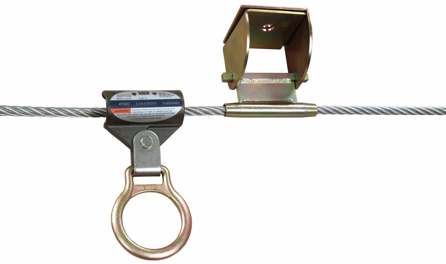 3M DBI-SALA Permanent Multi-Span Horizontal Lifeline System, Galvanized Cable, 100 ft