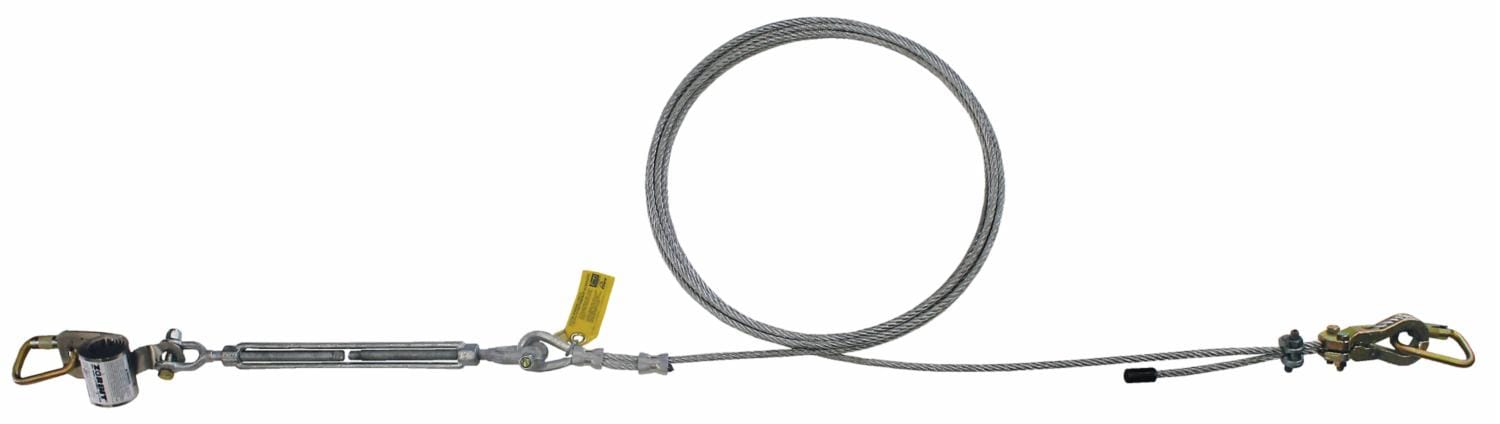 3M DBI-SALA Horizontal Lifeline Cable Assembly, Single Span, 60 ft