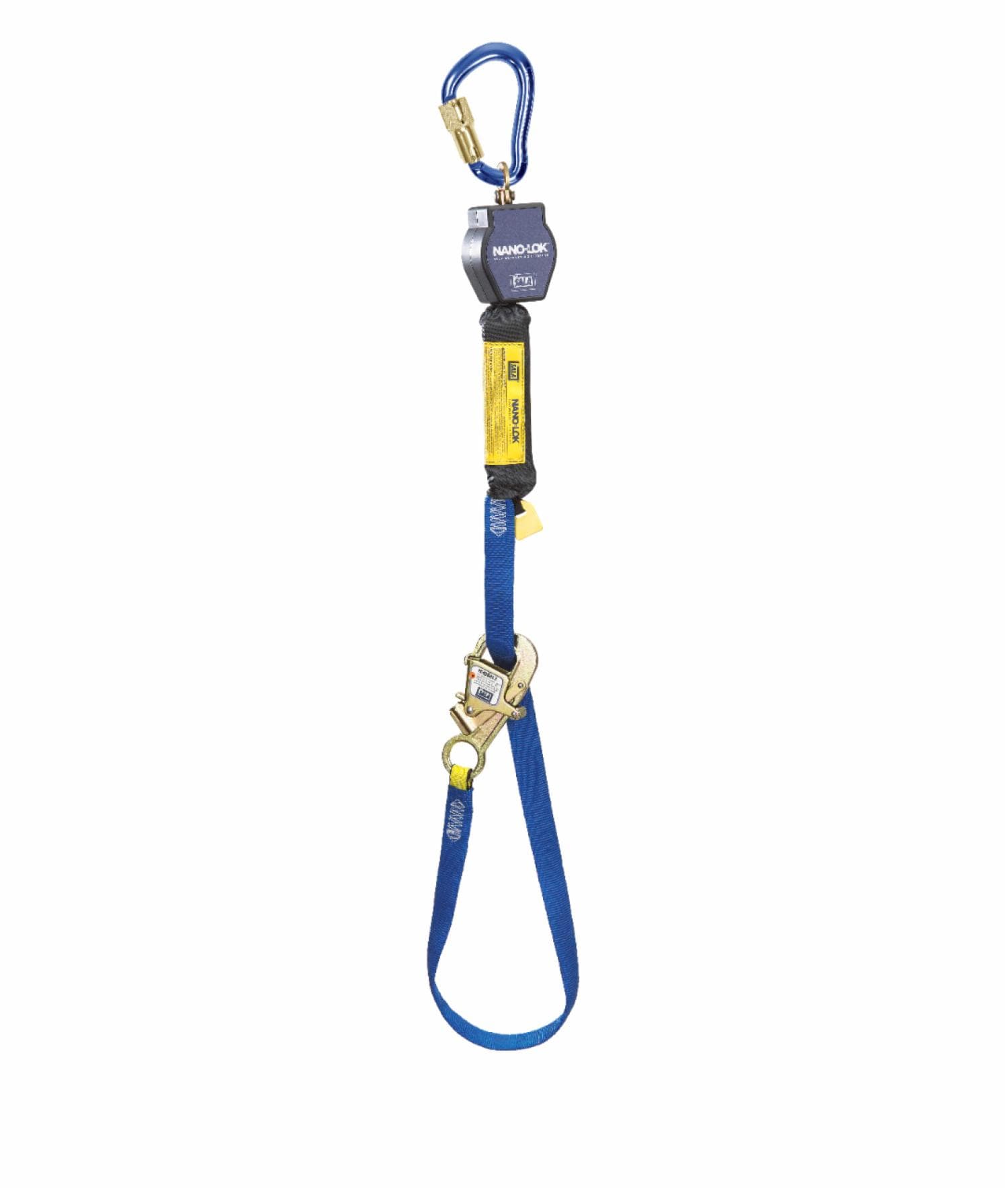 3M DBI-SALA Nano-Lok Tie-Back Self-Retracting Lifeline with Anchor Hook, Web, 9 ft