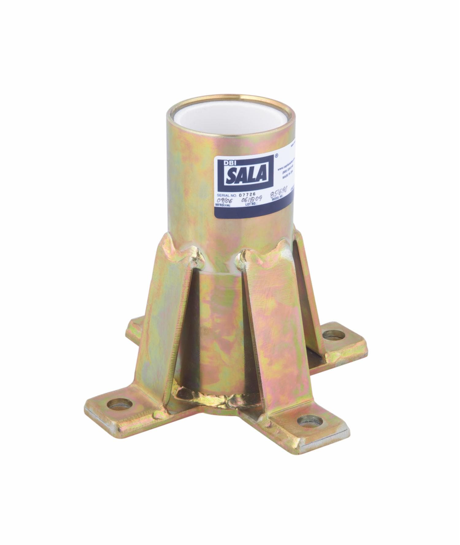 3M DBI-SALA Confined Space Floor Mount Sleeve Davit Base