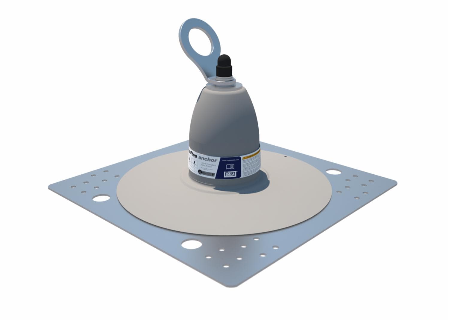 3M DBI-SALA Permanent Roof Top Anchor For PVC Membrane/Built-Up, with Weather Proof Shroud
