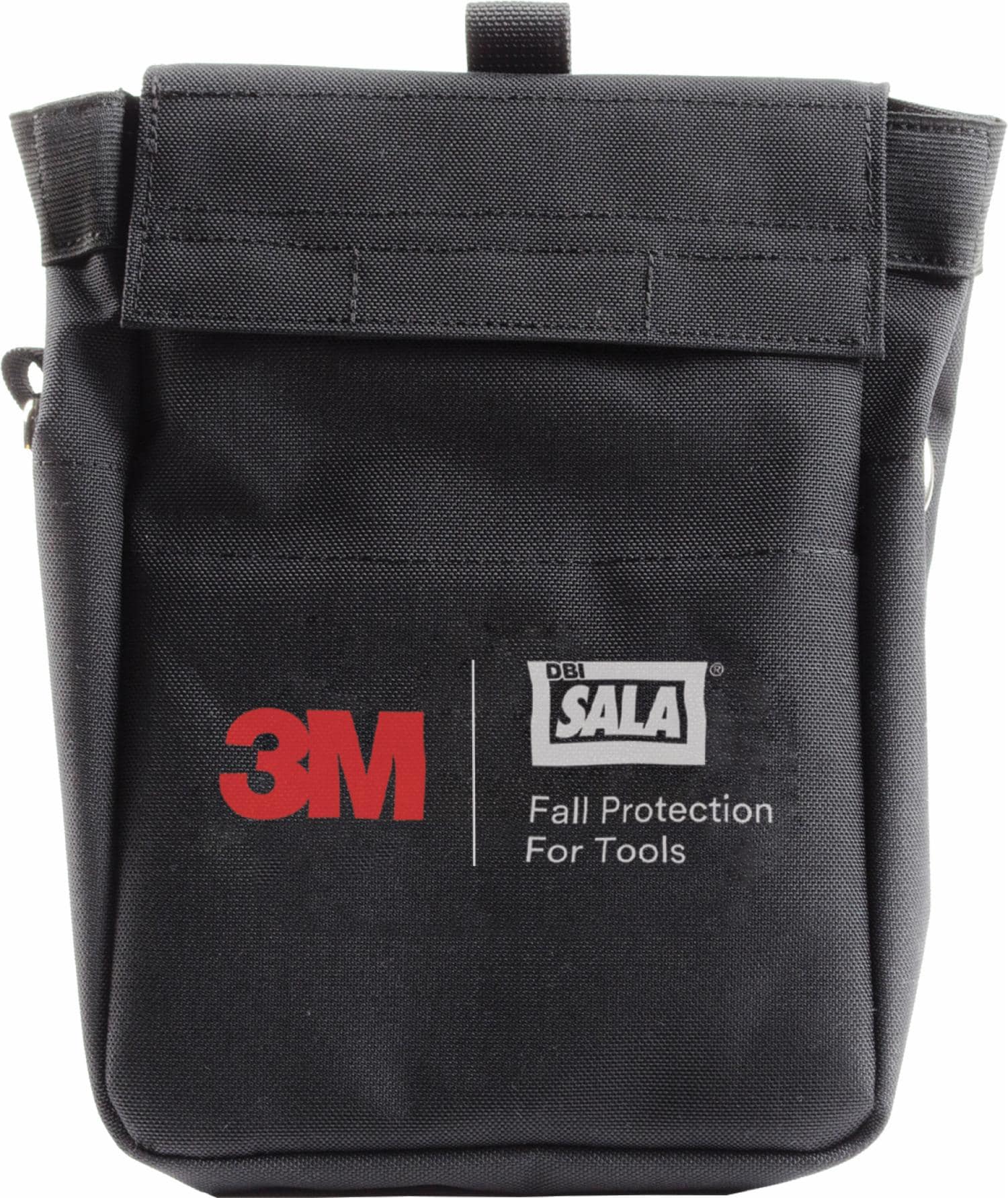3M Tool Pouch with D-ring and Retractors, Canvas, Black, 7.5 in x 11 in