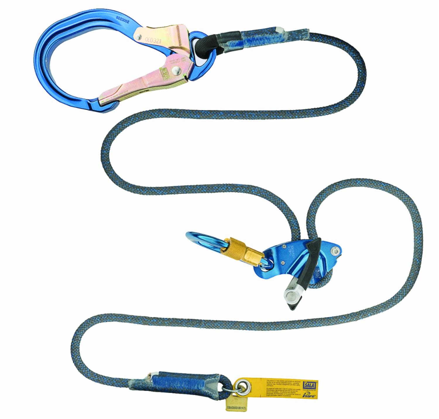 3M DBI-SALA Trigger X Adjustable Rope Positioning Lanyard, 1/2" Aramid, 6 ft