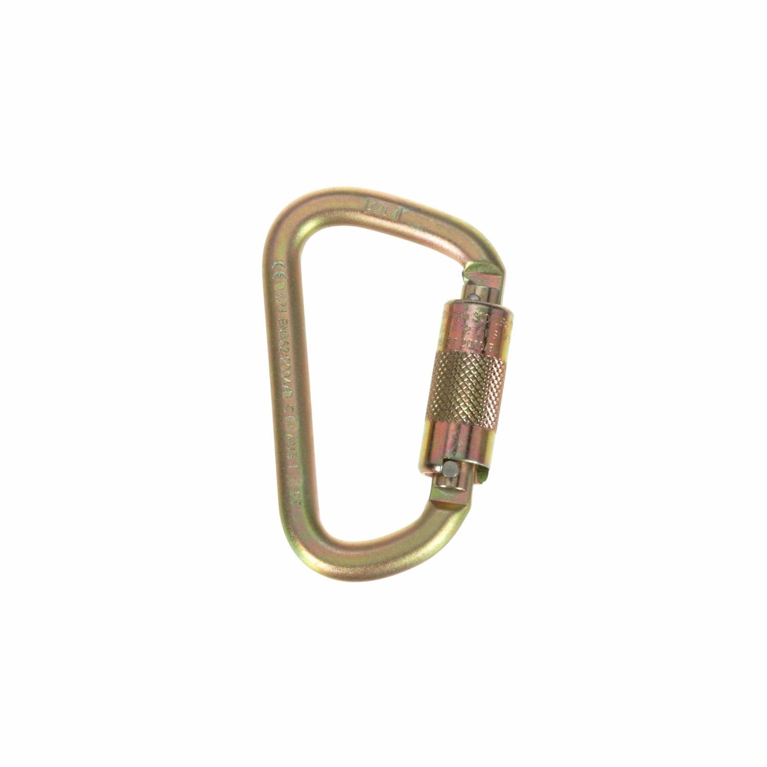 3M DBI-SALA Saflok Carabiner, Yellow Zinc